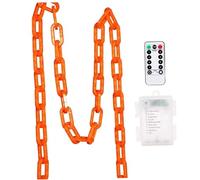 Hotainoys Guirlande lumineuse LED en plastique, 4, 3 m, étanche, pour Halloween, avec 8 modes d'éclairage et minuterie, décorations d'Halloween en extérieur, sans batterie pour l'extérieur