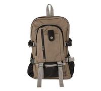 Hotainoys Sac à dos pour hommes et femmes, sac à dos d'école pour adolescent, d'école en toile pour hommes, bandoulière (marron)