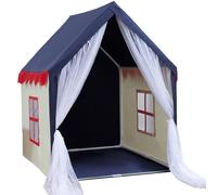 Hotainoys Tente pour Enfants 49x39x51 Pouces Tente de Jeu intérieure pour Enfants Maison de Jeu Respirante avec fenêtres et Porte en Maille Blanche pour