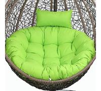 HOTAPEPU Coussin Rond pour Fauteuil Rotin, éPais Coussin pour Fauteuil Suspendu Exterieur Jardin, Lavable Coussin de Chaise Suspendue, AntidéRapant Coussin pour Hamac Chaise Suspendu Green