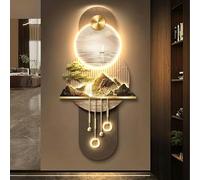 HOTAPEPU Décor d'art Mural LED, Sculptures Murales 3D avec Lumière LED, Mur De l'image De Paysage Chinois pour La Maison, Salon, Étude, Décoration De Chambre À Coucher ~ /