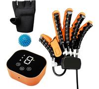 HOTAPEPU Gants De Robot De Rééducation des Mains, Gants Robotiques pour Exercices De Main, Hémiplégie, Arthrite, Entraîneur De Rééducation des Doigts, Orthèse De Doigt(Size:L,Color:Main Droite)