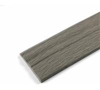 HOTAPEPU Garniture de moulage de plinthes flexibles, 12,5 cm x 3 m, moulage de base murale en caoutchouc à décoller et à coller, design (noir doré, largeur 9,8 cm) (grain de bois gris ~/