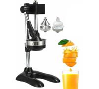 HOTAPEPU Grade Commercial Manuel Manuel Presse Manuelle |Le Compteur De Comptoir pour Le Jus d'orange Frais Comprend 2 Moules en Fonte D'agrumes en Fonte pour La Pastèque De Citron ~ /