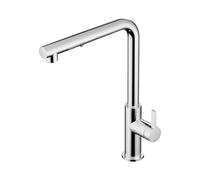 Hotbath Ace Mitigeur de cuisine - sur plage - bec orientable - douchette - Duo-spray - Chrome AC042CR