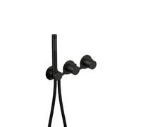 Hotbath Ace Mitigeur douche - pour thermostat encastrable - inverseur 2 voies - douchette et flexible - Noir brossé PVD AC071EXTMBP
