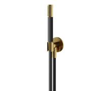 Hotbath Archie Douchette à main - avec support - coude mural - flexible 150cm - pour robinet encastrable - Laiton brossé PVD AR430BBP