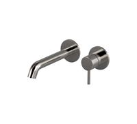 Hotbath BUDDY Partie apparente pour robinet de lavabo encastré - 18cm - Nickel brossé B105EXT18GN