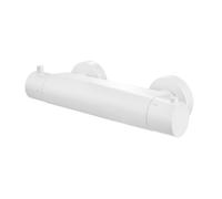 Hotbath Cobber mitigeur de douche thermostatique avec raccord inférieur de flexible de douche demi-pouce blanc mat B008WH