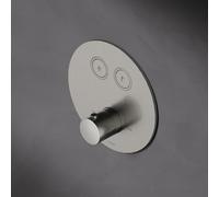 Hotbath Cobber Mitigeur thermostatique encastré avec 2 boutons poussoirs ronds laiton vieilli HBPB009 / PB009EXTAB