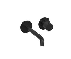 Hotbath COBBER Partie apparente pour robinet de lavabo encastré bec 18 cm MBP Noir brossé PVD CB105EXT18MBP
