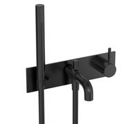 Hotbath COBBER Partie de finition - Mitigeur douche/baignoire encastré. Noir brossé PVD CB126EXTMBP