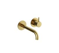 Hotbath Cobber Pièce de finition - pour robinet de lavabo - bec 18cm - Living colours - Laiton brossé CB105EXT18BB