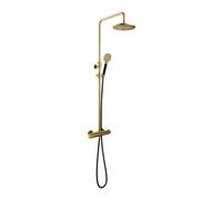Hotbath Cobber X ensemble de douche pluie thermostatique 3 positions douche à main laiton brossé pvd SDSX9BBP1