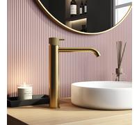 Hotbath Cobber X mitigeur haut pour lavabo sans vidage laiton brossé PVD CX003HCBBP