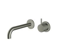 Hotbath Cobber X Pièce de finition - pour mitigeur de lavabo - bec de 18cm - Nickel brossé CX105EXT18GN