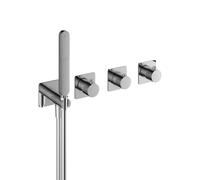 Hotbath Gal Pièce de finition pour mitigeur de baignoire/douche encastré 2 robinets d'arrêt sans bec chrome GL7071EXTCR