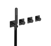 Hotbath Gal Pièce de finition pour mitigeur de baignoire/douche encastré 2 robinets d'arrêt sans bec Fini Gunmetal PVD GL7071EXTBGP