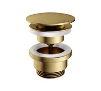 Hotbath Mate bonde always open avec vis ronde laiton brossé PVD P708BBP
