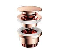 Hotbath Mate clapet clic-clac avec vis rond or rose P710RG