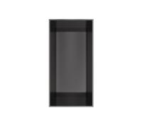 Hotbath &MORE Boîte de rangement encastrable ou niche encastrée - 30x15x10 - sans cadre - Gunmetal brossé PVD BOX015FBGP