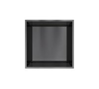 Hotbath &MORE Boîte encastrable ou niche encastrée 30x30x10cm PVD noir brossé BOX030MBP
