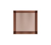 Hotbath &MORE Boîte encastrée ou niche encastrée 30x30x10cm sans cadre Cuivre brossé PVD BOX030FBCP