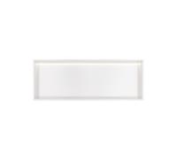 Hotbath &MORE Boîte encastrée ou niche encastrée 30x80x10cm avec LED IP44 Mat blanc BOX080LWH