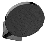 Hotbath &MORE Douche de tête encastrée - 30 cm - ronde - avec boîte - 2 fonctions - PVD noir poli M620PBP