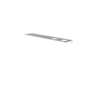 Hotbath &MORE Étagère 60cm incluant rails de fixation 2 découpes pour distributeur de savon ou gobelet Blanc mat SH060H2WH