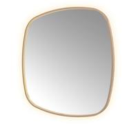 Hotbath &MORE Miroir dans cadre en aluminium / contour incl. LED direct & indirect. chauffage de miroir. changement de couleur. dimmable. sans points lumineux. avec télécommande BCP Cuivre brossé PVD 