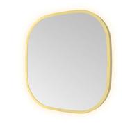 Hotbath &MORE Miroir dans un cadre en aluminium / contour incl. LED indirect changeant de couleur. dimmable. sans points lumineux. avec télécommande BBP Laiton brossé PVD CON40BBP