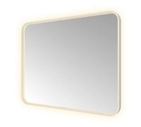 Hotbath &MORE Miroir éclairage LED direct et indirect changement de couleur chauffage de miroir avec télécommande Inox 316 SSQ180IX