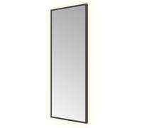 Hotbath &MORE Miroir éclairage LED direct et indirect changement de couleur dimmable avec télécommande Noir brossé PVD SQU380MBP