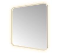 Hotbath &MORE Miroir éclairage LED direct et indirect chauffage de miroir changement de couleur dimmable avec télécommande INOX 316 SSQ80IX