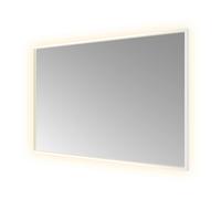 Hotbath &MORE Miroir éclairage LED direct et indirect color changing chauffage de miroir dimmable avec télécommande Gunmetal brossé PVD SQU128WH