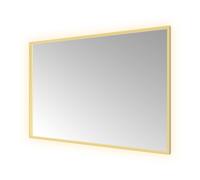 Hotbath &MORE Miroir éclairage LED direct et indirect color changing chauffage de miroir dimmable avec télécommande Inox 316 SQU128BBP