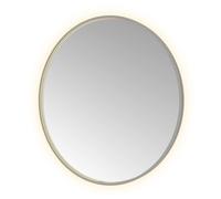 Hotbath &MORE Miroir Round éclairage LED direct et indirect chauffage de miroir dimmable avec télécommande Gunmetal brossé PVD ROU100BGP