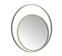 Hotbath &MORE Miroir Round2 éclairage LED direct et indirect chauffage de miroir dimmable avec télécommande Gunmetal brossé PVD R2X100BGP