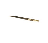Hotbath &MORE Planchet 80cm inclusief bevestigings rails 2 uitsparingen voor zeepdispenser of beker Geborsteld messing PVD SH080H2BBP