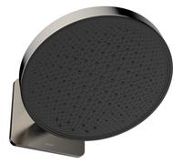 Hotbath &MORE Pomme de douche encastrée - 30cm - ronde - avec boîte - 2 fonctions - Nickel brossé M620GN