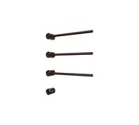 Hotbath &MORE Radiateur sèche-serviettes - 50x57cm - rond - 3 barres - horizontal - avec interrupteur - tuscan bronze RARH50-3TB