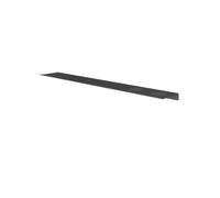 Hotbath &MORE Tablette - 80cm - rails de fixation inclus - 2 découpes - pour distributeur de savon ou gobelet - Noir brossé PVD SH080H2MBP