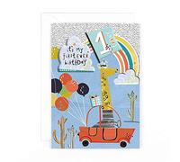 Hotchpotch Carte d'anniversaire avec autocollants en mousse Motif caramel