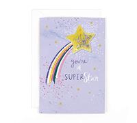 Hotchpotch Carte d'anniversaire Motif ballon de paillettes