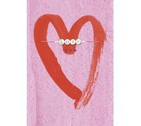 Hotchpotch Jolie carte romantique avec bracelet détachable épelant « Love » - Carte de vœux porte-bonheur Londres