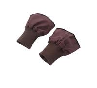 Hotcinab 1 paire de manchettes de veste en tricot polyester - Poignets extensibles en maille côtelée - Poignets tubulaires pour doudoune, veste, manteau, marron