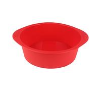 Hotcinab Moule à gâteau rond en silicone anti-adhésif - Petit moule à gâteau - Anti-fuite - Moule en silicone pour pain, cheesecake - Rouge - 1 pièce