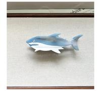 Hotcinab Pinces à cheveux en forme de requin - Motifs marins - Grandes pinces à cheveux antidérapantes - Accessoires pour cheveux - Pour tous les jours - Bleu