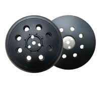 HOTCKB 125mm Plateaux Ponçage 8 Trous Pad Polissage 5 Pouces Plateau Polisseuse Compatible avec Bosch PEX 400 A, PEX 12, PEX 125 (1 Pièces)